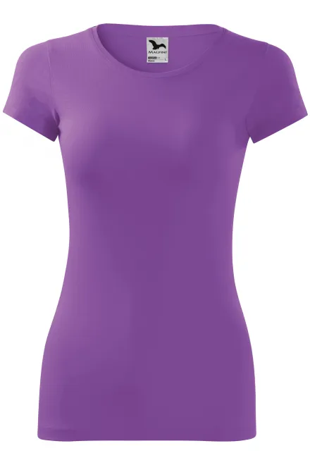 Damen Slim Fit T-Shirt - lila, XS
