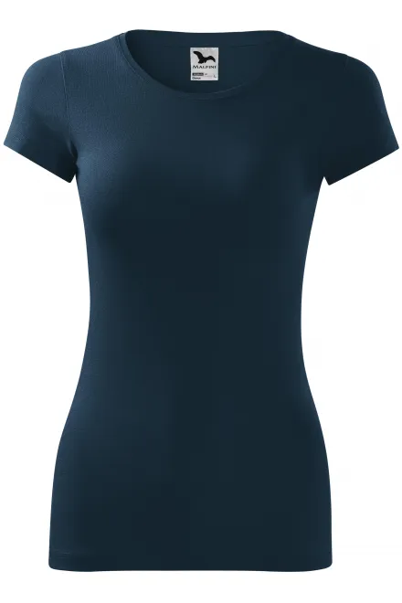 Damen Slim Fit T-Shirt - dunkelblau, XS