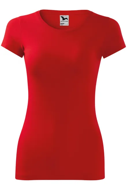 Damen Slim Fit T-Shirt - rot, XS