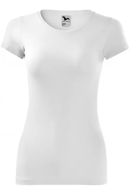 Damen Slim Fit T-Shirt - weiß, XS