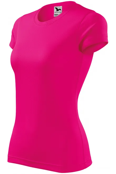 Damen Sport T-Shirt, neon pink