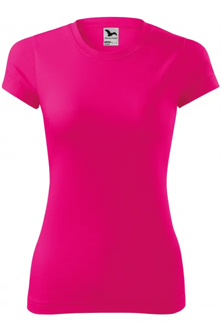 Damen Sport T-Shirt - neon pink, XS