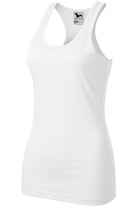 Damen Sportoberteil, weiß, Sport-T-Shirts