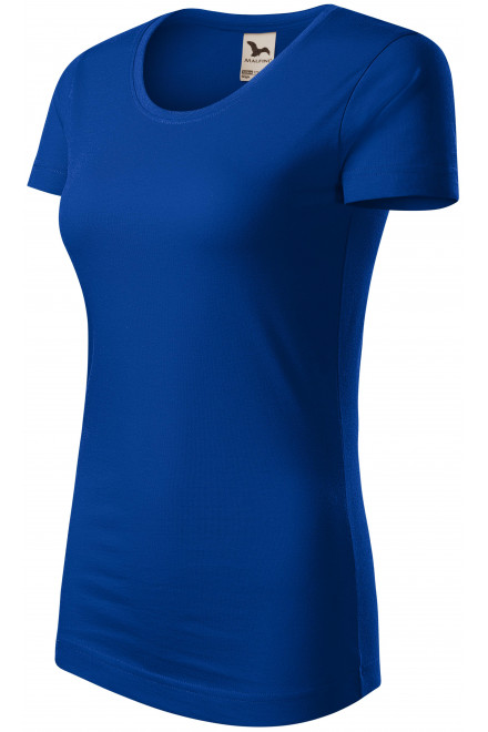 Damen T-Shirt, Bio-Baumwolle, königsblau, T-Shirts mit kurzen Ärmeln