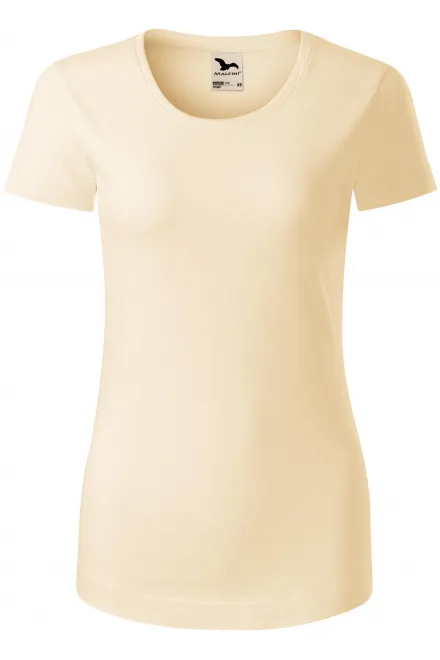 Damen T-Shirt, Bio-Baumwolle - mandel, L