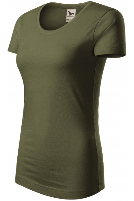Damen T-Shirt, Bio-Baumwolle, military, grüne T-Shirts