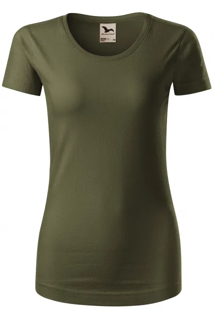 Damen T-Shirt, Bio-Baumwolle - military, L