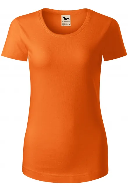 Damen T-Shirt, Bio-Baumwolle - orange, L
