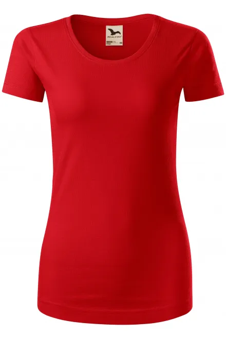 Damen T-Shirt, Bio-Baumwolle - rot, L