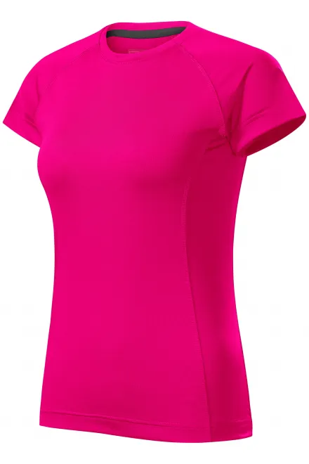 Damen-T-Shirt für den Sport, neon pink