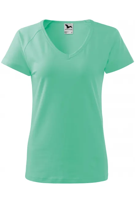 Damen T-Shirt mit Raglanärmel - Minze, L