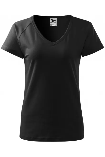 Damen T-Shirt mit Raglanärmel - schwarz, L
