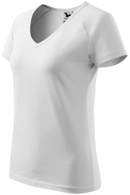 Damen T-Shirt mit Raglanärmel, weiß, T-Shirts