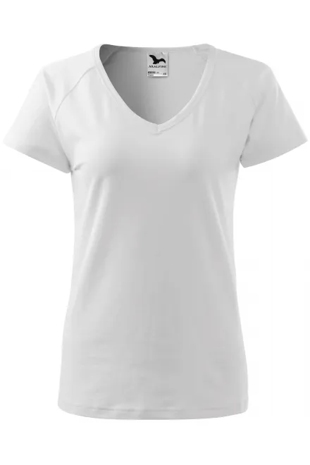 Damen T-Shirt mit Raglanärmel - weiß, L