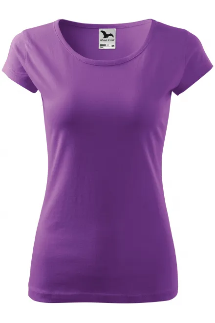 Damen T-Shirt mit sehr kurzen Ärmeln - lila, XS