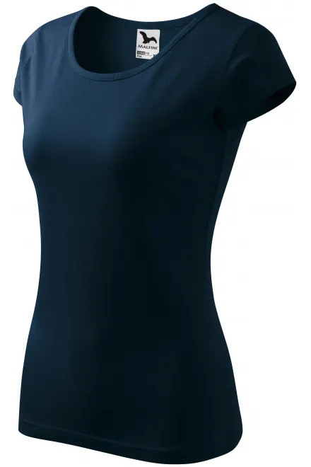 Damen T-Shirt mit sehr kurzen Ärmeln, dunkelblau