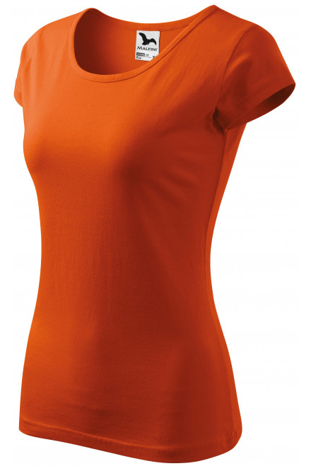 Damen T-Shirt mit sehr kurzen Ärmeln, orange, Damen-T-Shirts