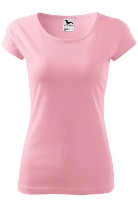 Damen T-Shirt mit sehr kurzen Ärmeln - rosa, XS