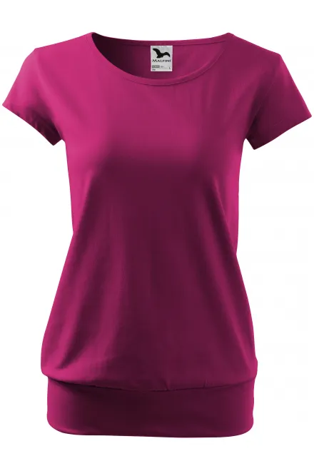 Damen trendy T-Shirt - fuchsie, S
