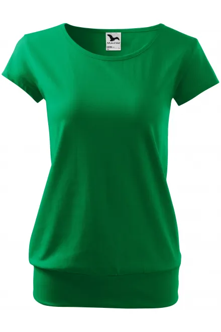 Damen trendy T-Shirt - Grasgrün, S