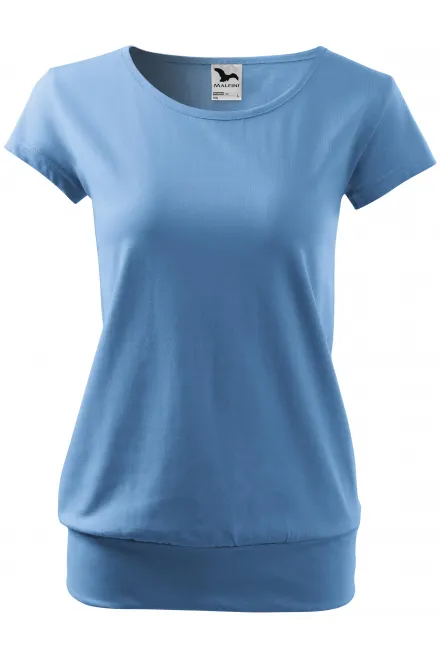 Damen trendy T-Shirt - Himmelblau, S