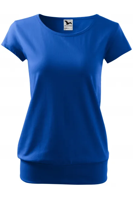 Damen trendy T-Shirt - königsblau, S