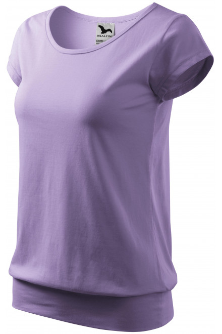 Damen trendy T-Shirt, lavendel, Baumwoll-T-Shirts