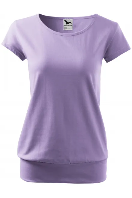 Damen trendy T-Shirt - lavendel, S