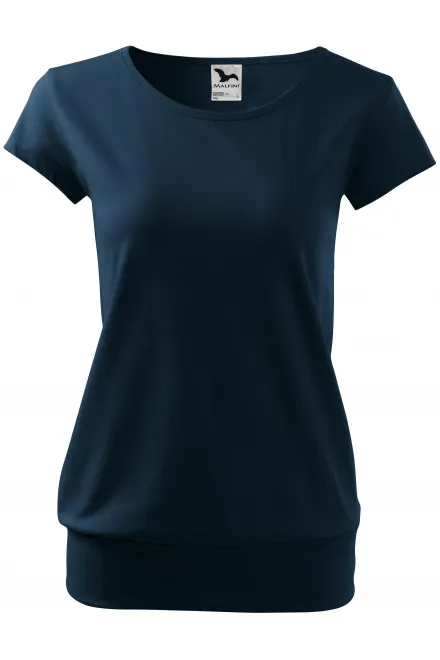 Damen trendy T-Shirt - dunkelblau, S