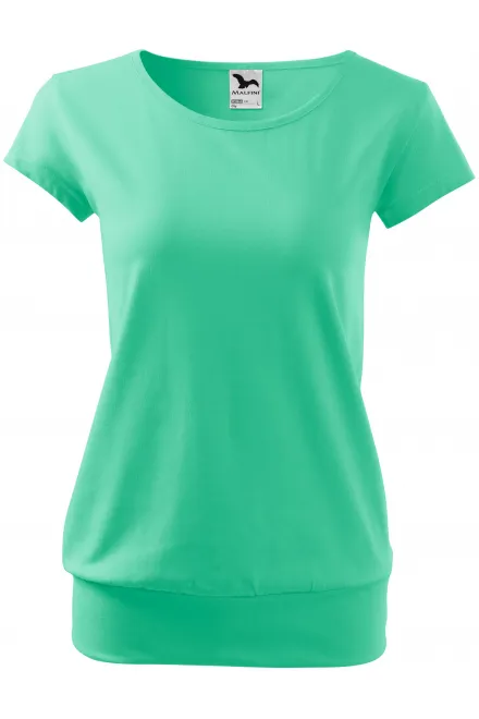 Damen trendy T-Shirt - Minze, S