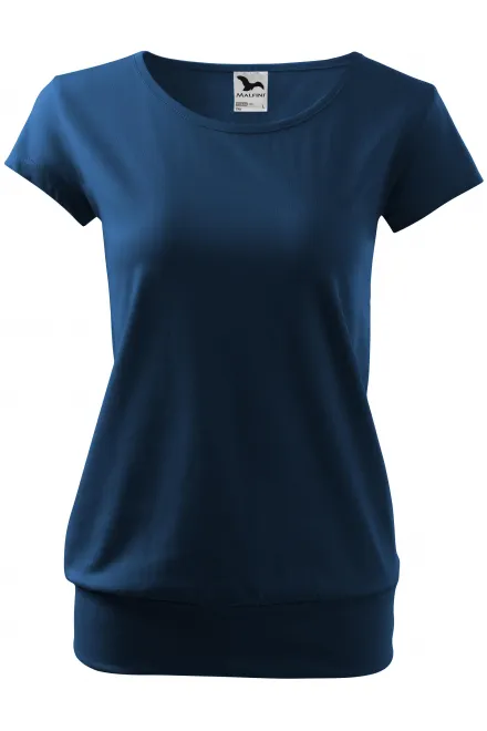 Damen trendy T-Shirt - Mitternachtsblau, S