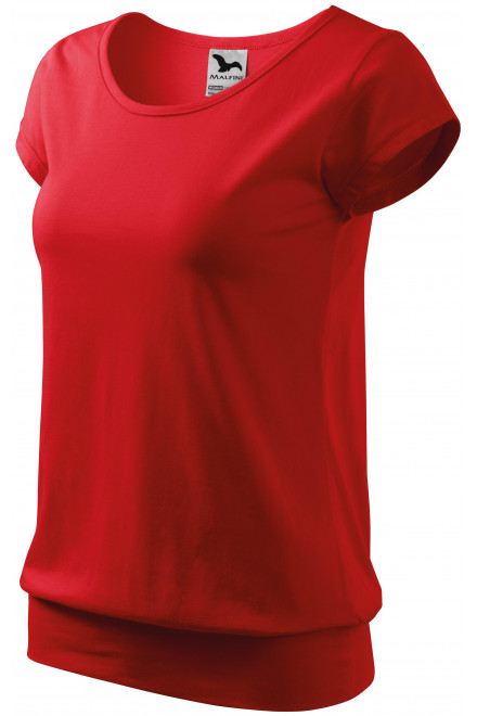 Damen trendy T-Shirt, rot, rote T-Shirts