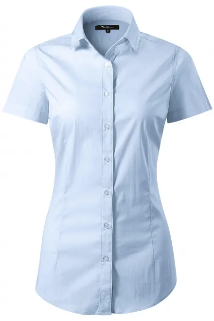 Damenbluse Slim Fit - hellblau, M
