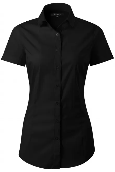 Damenbluse Slim Fit - schwarz, M