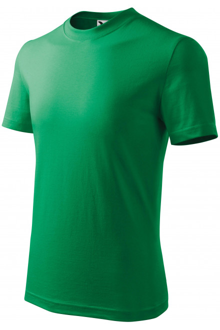 Das einfache T-Shirt der Kinder, Grasgrün, Baumwoll-T-Shirts