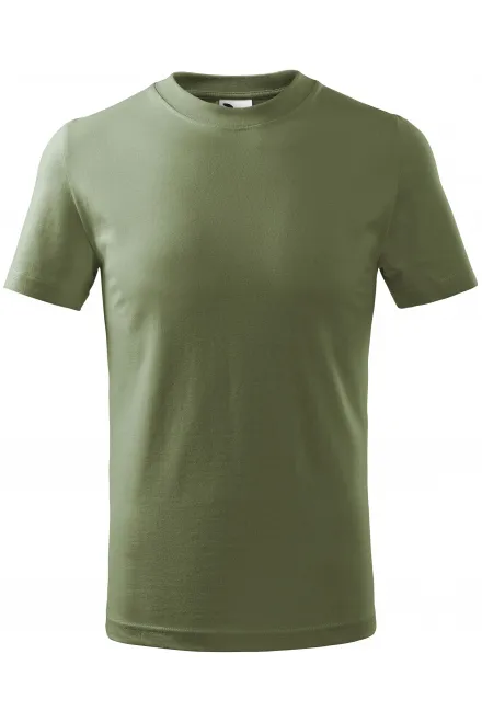Das einfache T-Shirt der Kinder - khaki, 146 cm / 10 Jahre