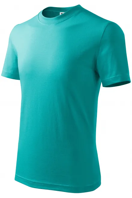 Das einfache T-Shirt der Kinder, smaragdgrün