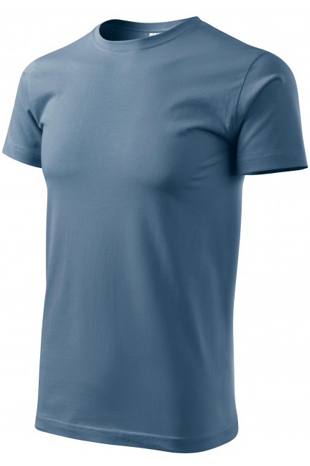 Das einfache T-Shirt der Männer, denim, einfarbige T-Shirts