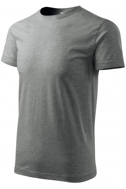 Das einfache T-Shirt der Männer, dunkelgrauer Marmor, T-shirts herren