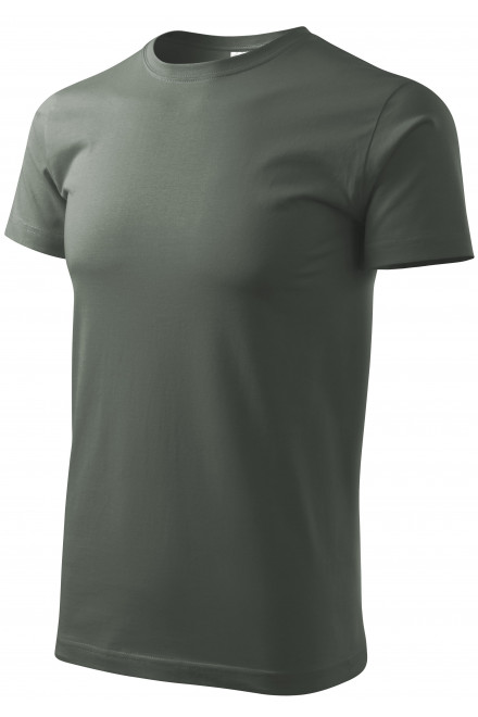 Das einfache T-Shirt der Männer, dunkler Schiefer, graue T-Shirts