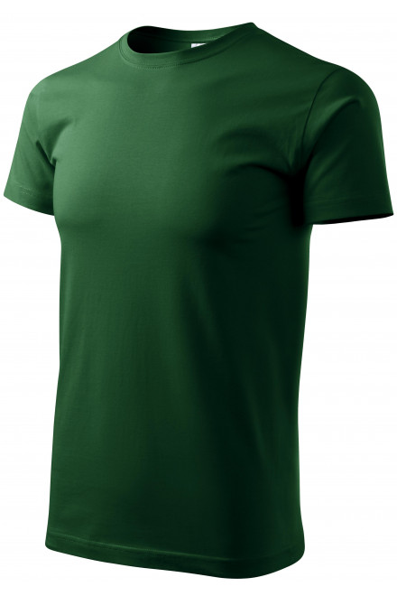 Das einfache T-Shirt der Männer, Flaschengrün, T-Shirts mit kurzen Ärmeln