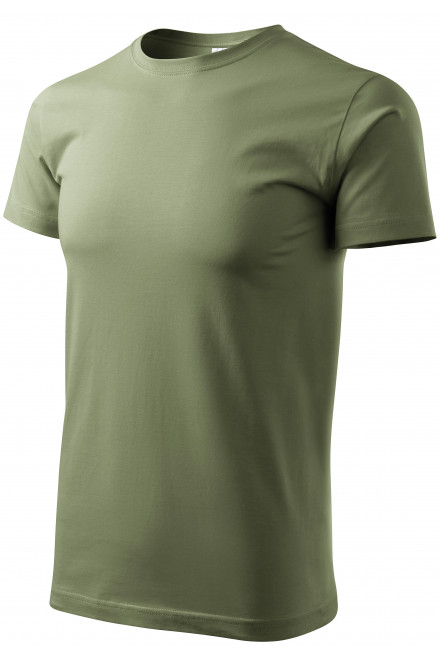 Das einfache T-Shirt der Männer, khaki, grüne T-Shirts