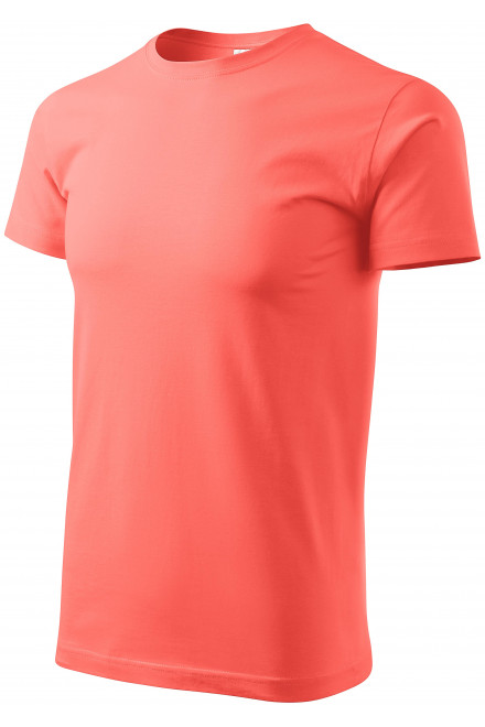 Das einfache T-Shirt der Männer, koralle, orange T-Shirts