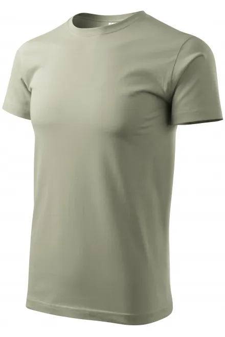 Das einfache T-Shirt der Männer, helles Khaki