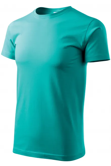 Das einfache T-Shirt der Männer, smaragdgrün