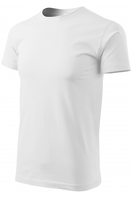 Das einfache T-Shirt der Männer, weiß, T-Shirts mit kurzen Ärmeln