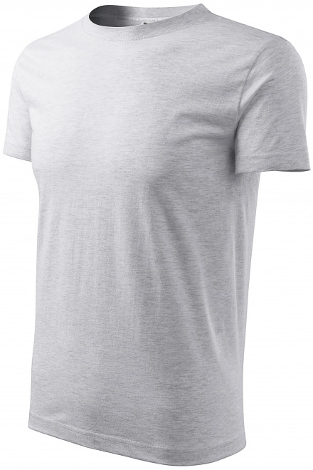 Das klassische T-Shirt der Männer, hellgrauer Marmor, T-shirts herren