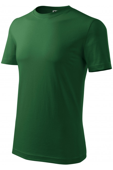 Das klassische T-Shirt der Männer, Flaschengrün, grüne T-Shirts