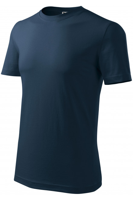 Das klassische T-Shirt der Männer, dunkelblau, blaue T-Shirts
