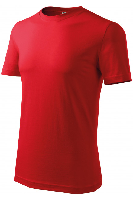 Das klassische T-Shirt der Männer, rot, rote T-Shirts